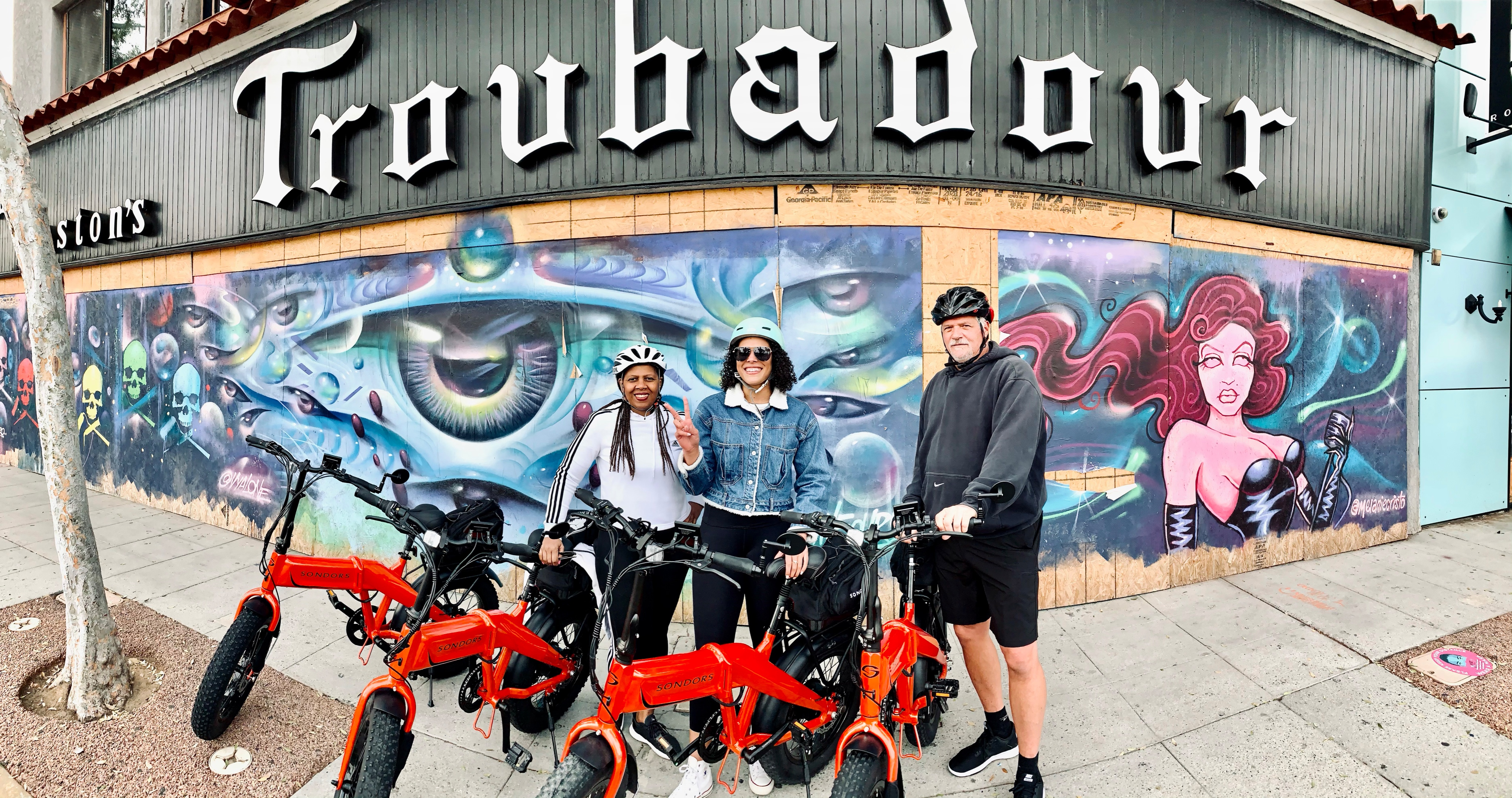 Group on Los Angeles Electric Bike Tour