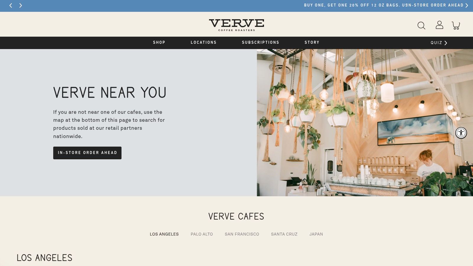Verve Coffee Roasters, Arts District (and other LA locations)