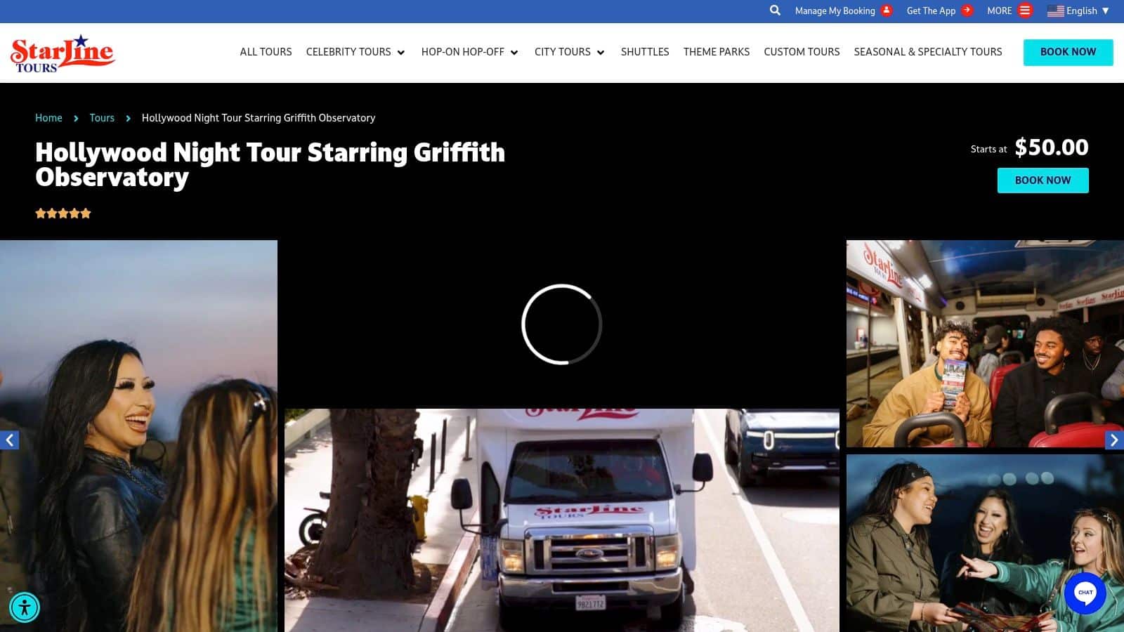 Starline Tours – Hollywood Night Tour (Griffith Observatory)