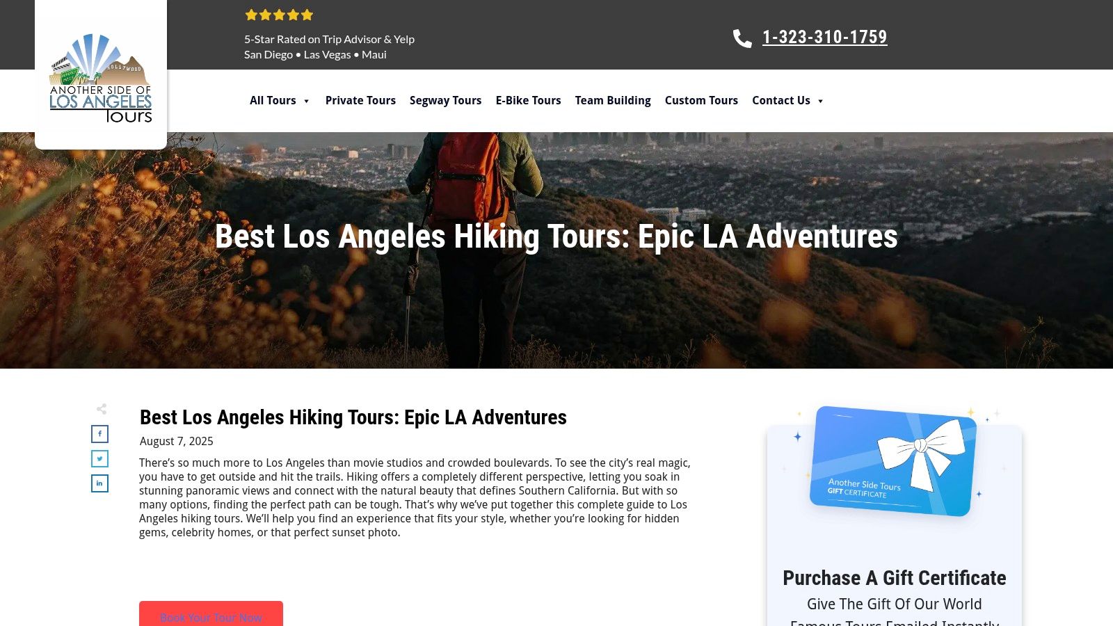 Los Angeles Hiking Tours